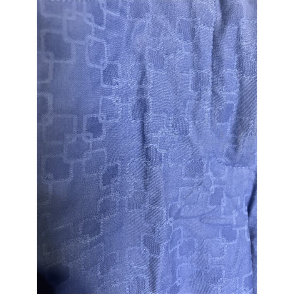 St. John Sport By Marie Gray Blue Dress Pant Size 4, Geometric Pattern Damask